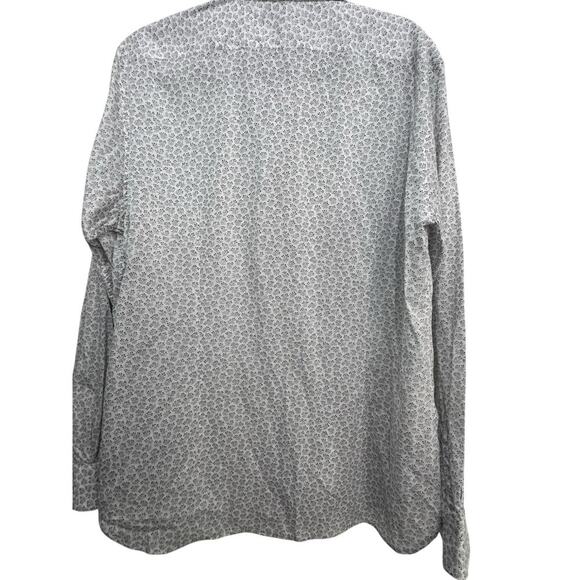 John Varvatos Men's Floral Print Long Sleeves Button Down Shirt Size Medium - Picture 5 of 7